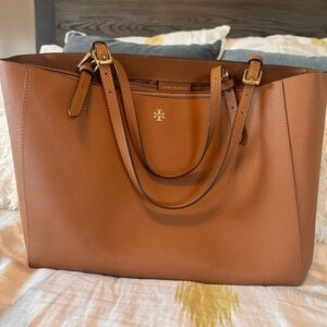Tory Burch York Buckle Leather Tote Bag